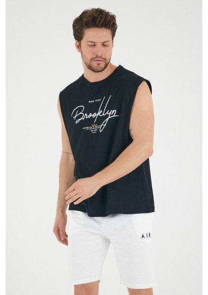 Süperlife Erkek Bisiklet Yaka Regular Fit Brooklyn Baskılı Tişört SPR22TS115 modelleri