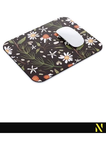 Papatya Desenli Renkli Ergonomik Mouse Pad- 23 cm x 19 cm - Kaydırmaz Taban Ev ve Ofis Kullanımı Için Ideal Fare Altlığı Mousepad modelleri