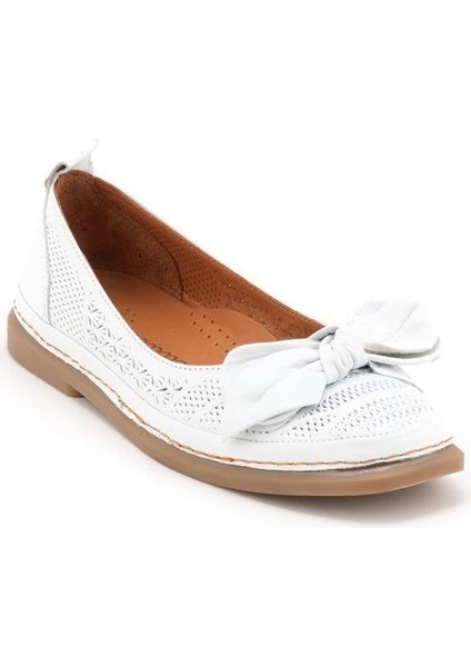 D25YA-300 Fiyonk Detaylı Kadın Deri Babet fiyatları