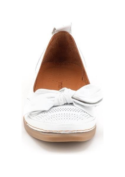 D25YA-300 Fiyonk Detaylı Kadın Deri Babet modelleri