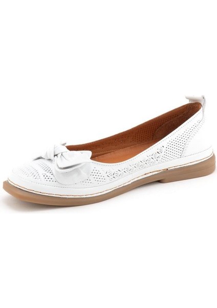 D25YA-300 Fiyonk Detaylı Kadın Deri Babet fırsatları