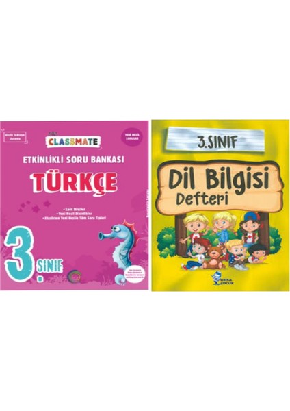 3. Sınıf Classmate Türkçe Etkinlikli Soru Bankası ve Dil Bilgisi Defteri