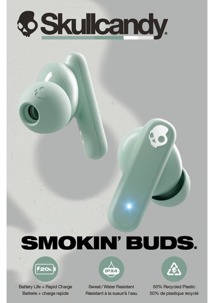 Smokin Buds Tws Kablosuz Kulak Içi kulaklık Preppy Sage S2TAW- T989 modelleri