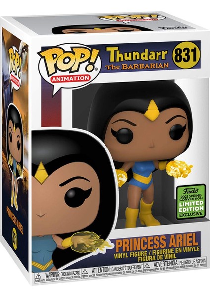 Pop! Thundarr The Barbarian Princess Ariel #831 2021 Spring Convention Lımıted Edıtıon Exc