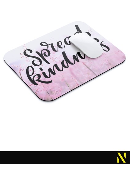 Spread Kindness Desenli Renkli Ergonomik Mouse Pad - 23 cm x 19 cm - Kaydırmaz Taban Ev ve Ofis Kullanımı Için Ideal Fare Altlığı Mousepad modelleri