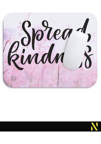 Spread Kindness Desenli Renkli Ergonomik Mouse Pad - 23 cm x 19 cm - Kaydırmaz Taban Ev ve Ofis Kullanımı Için Ideal Fare Altlığı Mousepad fırsatları