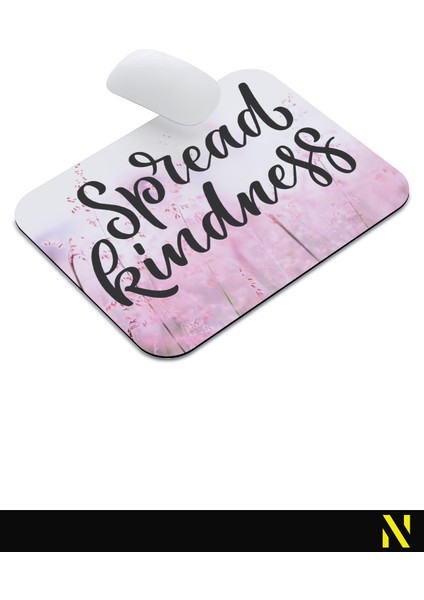 Spread Kindness Desenli Renkli Ergonomik Mouse Pad - 23 cm x 19 cm - Kaydırmaz Taban Ev ve Ofis Kullanımı Için Ideal Fare Altlığı Mousepad indirimleri