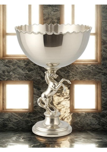 Gümüş At Ayaklıdekoratif Kase