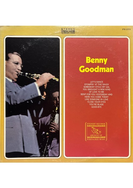 Benny Goodman Benny Goodman Lp Plak