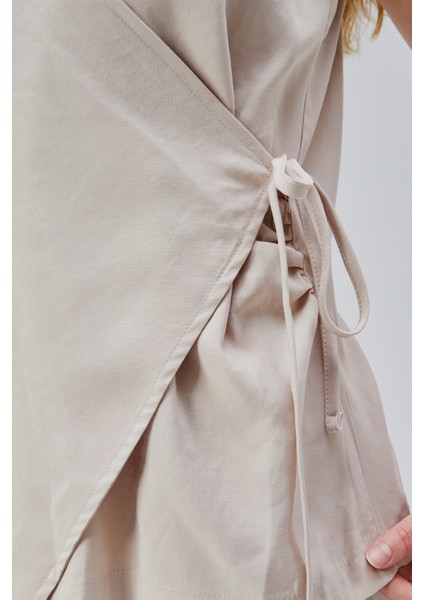 Vizon V Yaka Yandan Bağlama Detaylı Yelek-Pantolon Takım modelleri