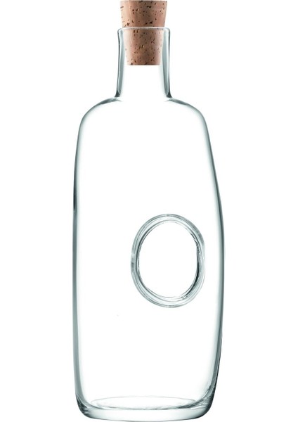 El Yapımı Cam Karaf Mantar Tıpalı 1 Litre