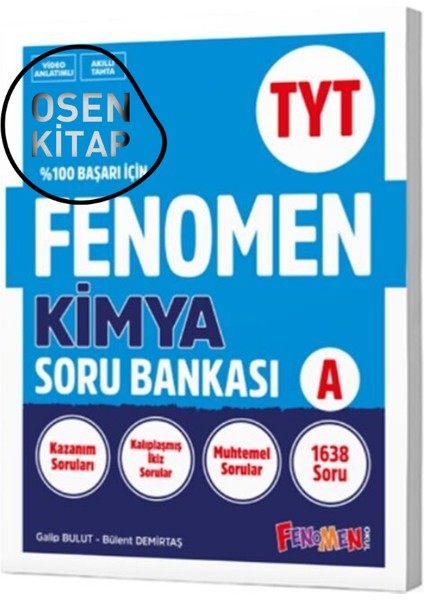 Fenomen Okul Yayınları Tyt Vaf Kimya A Soru Bankası
