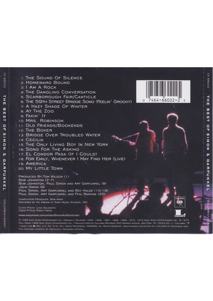 Dikkat CD Simon & Garfunkel – The Best Of Simon & Garfunkel CD fiyatları