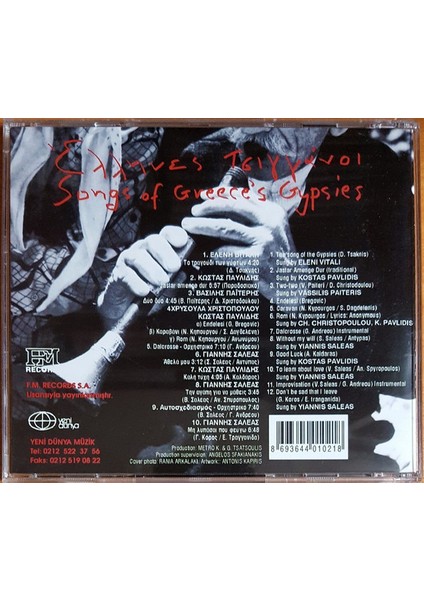 Dikkat CD Various – Έλληνες Τσιγγάνοι = Songs Of Greece's Gypsies CD fiyatları