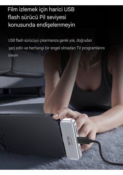 128Gb.Type-C Flash Bellek Lcd Akıllı Ekranlı Şifreleme Özellikli 20w Pd Hızlı Şarj Type-C Girişli Tüm Telefonları Uyumlu Ce Lisanslı Orjinal Yeni Nesil