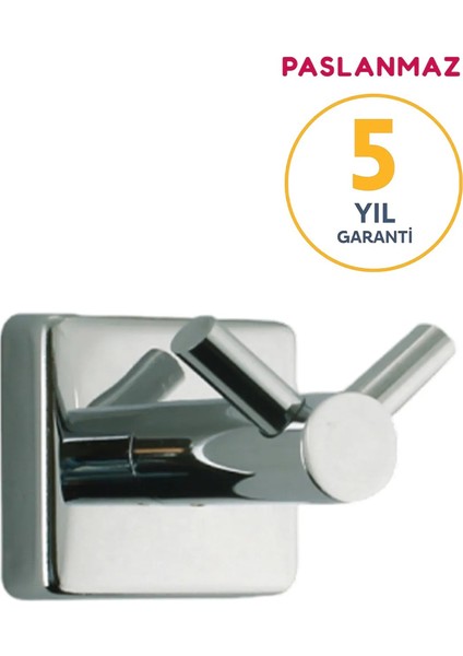 Paslanmaz Pirinç Karedeniz Bornozluk Banyo Askısı