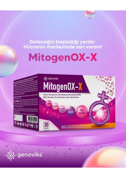 mitogenOX-X 30 Saşe Kadınlarda Yumurtalık Desteği