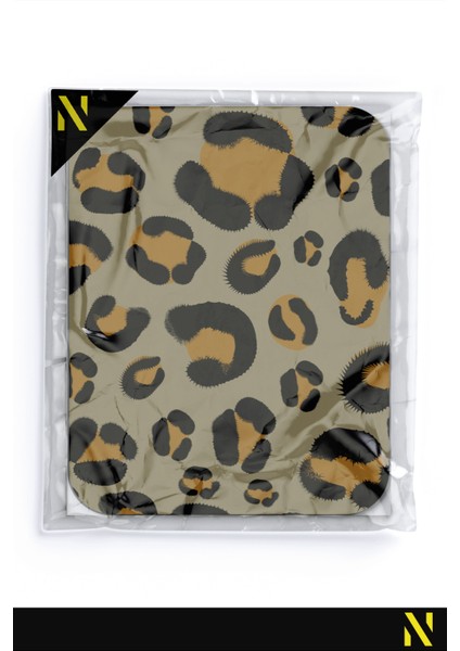 Leopar Desenli Renkli Ergonomik Mouse Pad - 23 cm x 19 cm - Kaydırmaz Taban Ev ve Ofis Kullanımı Için Ideal Fare Altlığı Mousepad