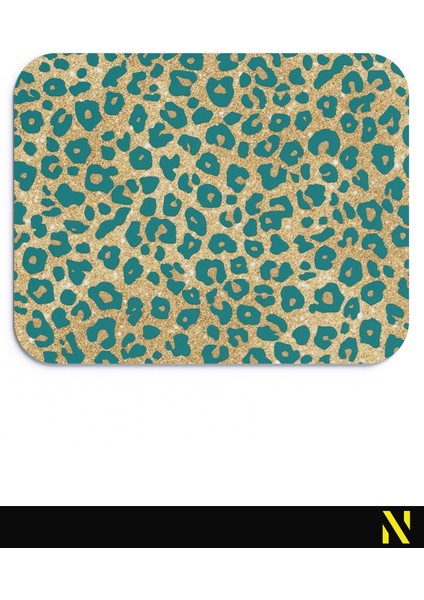 Leopar Desenli Renkli Ergonomik Mouse Pad - 23 cm x 19 cm - Kaydırmaz Taban Ev ve Ofis Kullanımı Için Ideal Fare Altlığı Mousepad