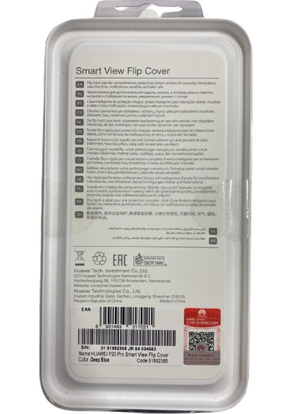 Huawei P20 Pro Akıllı Kapaklı Cam Kapaklı Servis Kılıf Orj modelleri