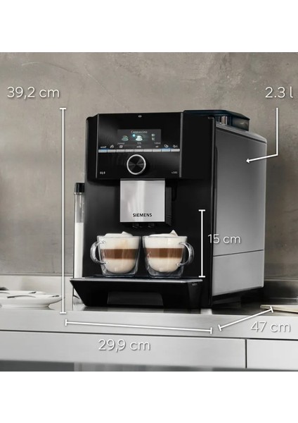 Cappuccino, Espresso, Hot Milk, Latte Macchiato Eq.9 S300 Tam Otomatik Kahve Makinesi + Mutfak tartısı fiyatları
