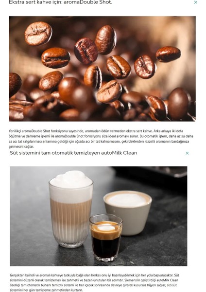 Cappuccino, Espresso, Hot Milk, Latte Macchiato Eq.9 S300 Tam Otomatik Kahve Makinesi + Mutfak tartısı fırsatları