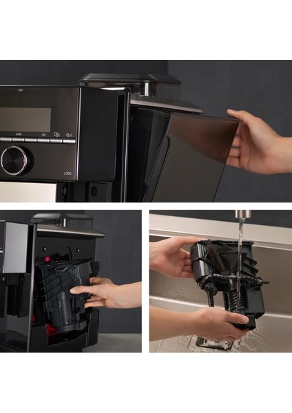 Cappuccino, Espresso, Hot Milk, Latte Macchiato Eq.9 S300 Tam Otomatik Kahve Makinesi + Mutfak tartısı