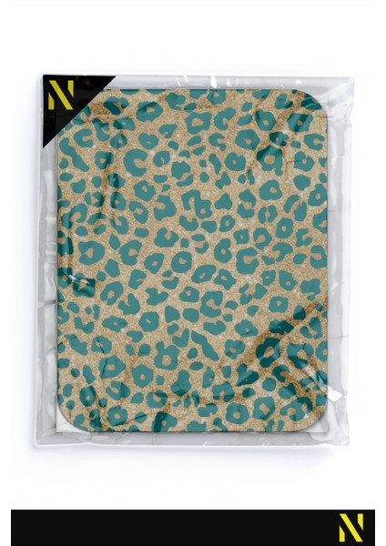 Leopar Desenli Renkli Ergonomik Mouse Pad - 23 cm x 19 cm - Kaydırmaz Taban Ev ve Ofis Kullanımı Için Ideal Fare Altlığı Mousepad