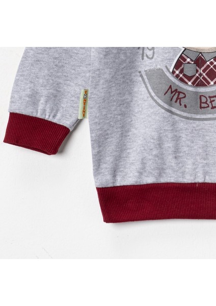 Baby Penye Ekose Alt Melanj Üst Pijama Takımı 9-18 Ay %100 Pamuk (Tam Kalıp) modelleri