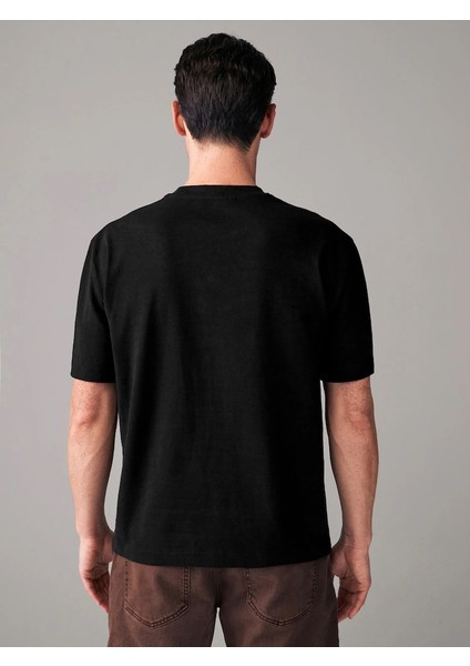 Erkek %100 Pamuk Oversize Kesim Bisiklet Yaka Basic Tişört modelleri