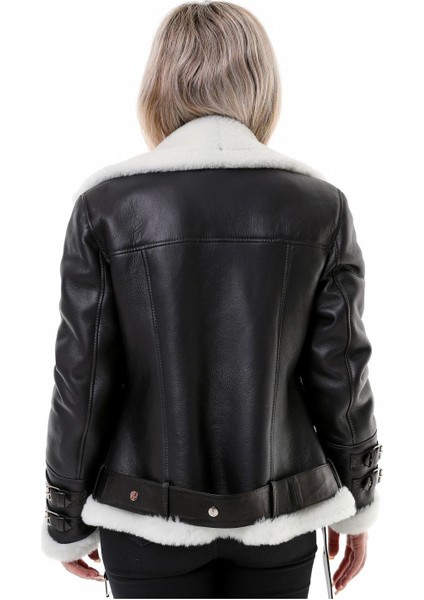 Hakiki Deri Kürk Görünümlü Kadın Ceket fiyatları