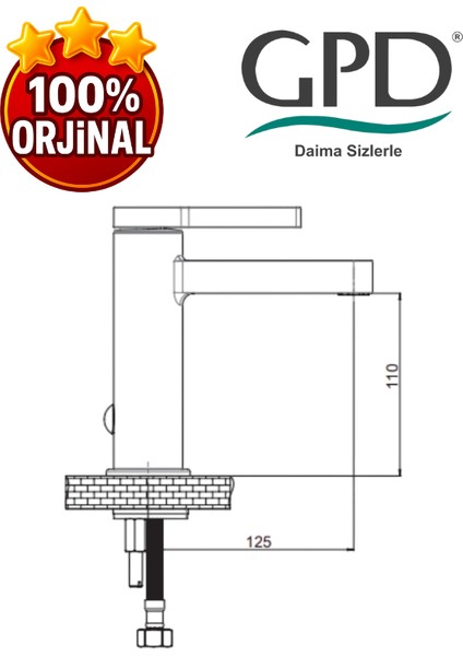 Gildo MLB165 Lavabo Bataryası fiyatları