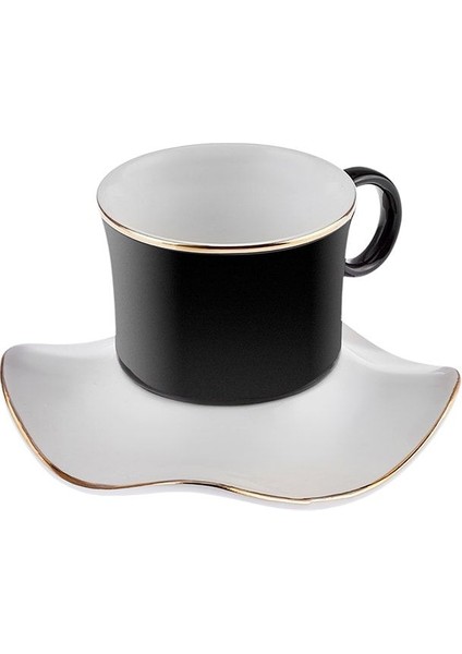 Şık Siyah 6 Kişilik Kahve Fincan Takımı, 100 ml modelleri