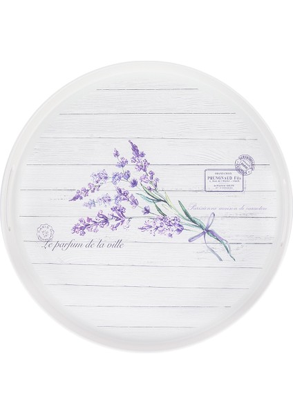 Lavander Yuvarlak Tepsi