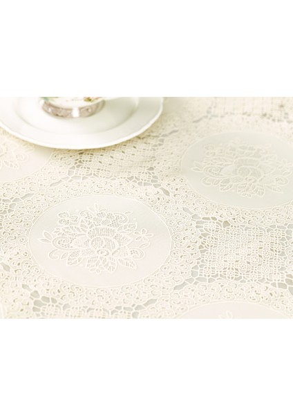 Roni Pvc Masa Örtüsü - Ekru - 100x140 cm fiyatları