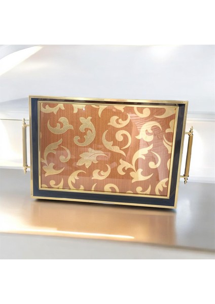 Akrilik Renkli Tepsi 43 cm