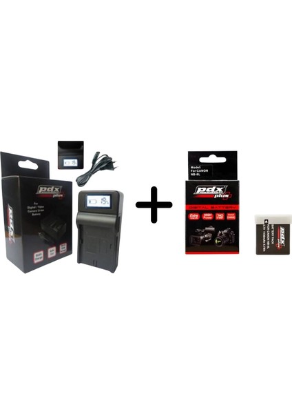 ,Canon ile uyumlu NB-8L Fotoğraf Makinesi Bataryası Ve Şarj Cihazı.