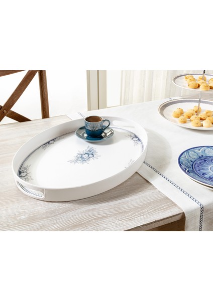 Blanche Oval Tepsi