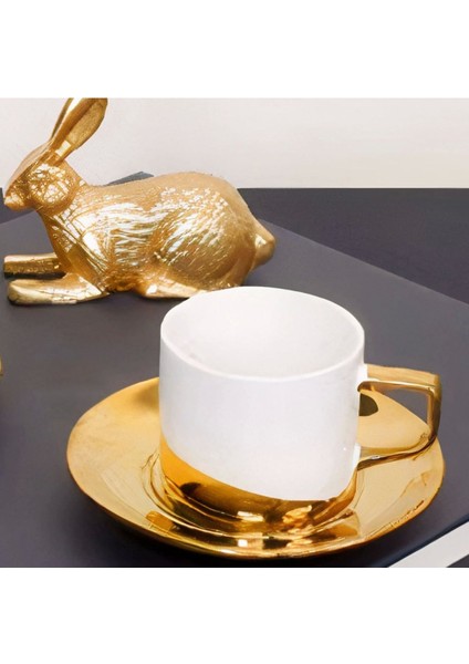 Beyaz Porselen Kahve Fincan Takımı 2 Kişilik, Zarif ve Şık Tasarım modelleri