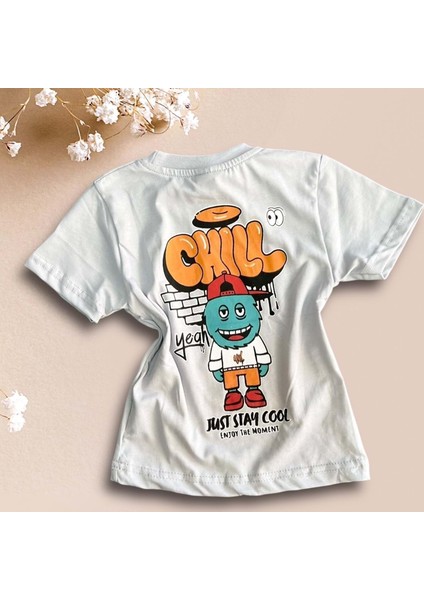 Arka Just Stay Cool Baskılı Erkek Tshirt Gri fiyatları