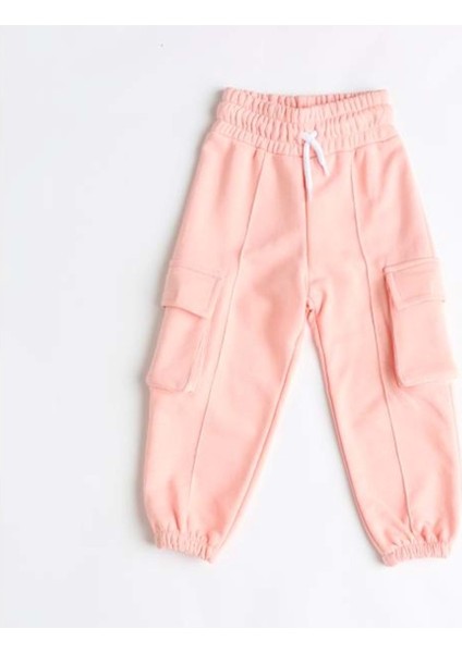 Kargo Cepli Eşofman Alt-6/16 Yaş Pembe