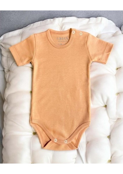 Unısex Kısa Kol Zıbın Kahverengi