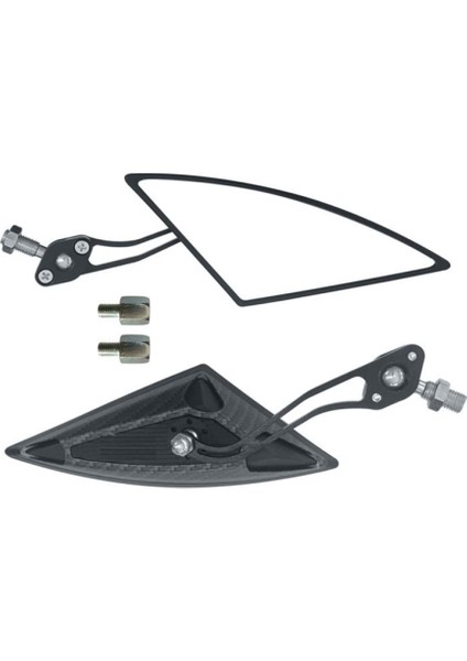 Motorsiklet Yarasa Model Siyah Korbon Ayna Takımı 8mm 10MM GMS2140-W Motorsiklet Ayna Takımları modelleri