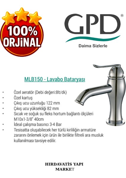 Tauro MLB150 Lavabo Bataryası fırsatları