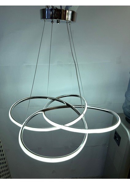 3 Renk Işıklı Modern Sarkıt Gold Kasa LED Avize Ledli Avize fiyatları