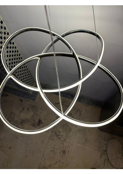 3 Renk Işıklı Modern Sarkıt Gold Kasa LED Avize Ledli Avize fırsatları
