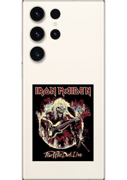 Samsung Galaxy S23 Ultra Uyumlu Şeffaf Kılıf Iron Maiden Tasarımlı