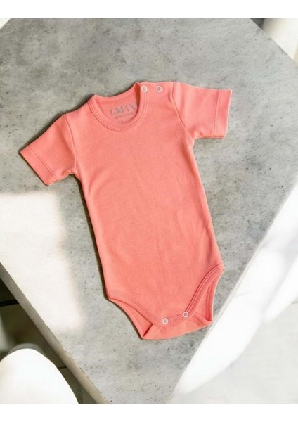 Unısex Kısa Kol Zıbın Nar Çiçeği