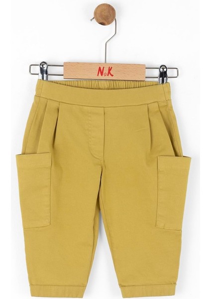 Yan Cepli Sweet Pantolon Yeşil