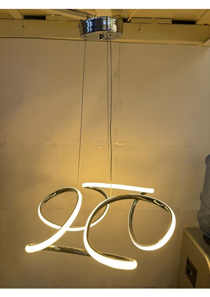 3 Renk Işıklı Modern Sarkıt Gold Kasa LED Avize Ledli Avize fiyatları